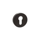 Senza Pari Euro Escutcheons on Round Rose - Urban Dark Bronze - SPROESCEUDB - Choice Handles