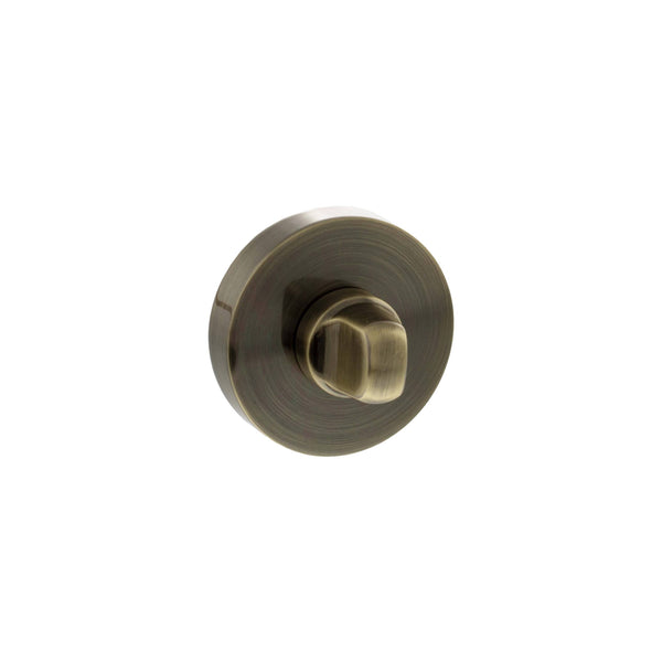 Senza Pari WC Turn and Release on Round Rose - Antique Brass - SPROWCAB