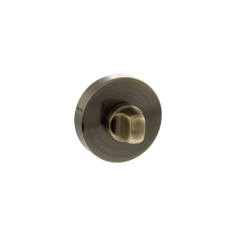 Senza Pari WC Turn and Release on Round Rose - Antique Brass - SPROWCAB