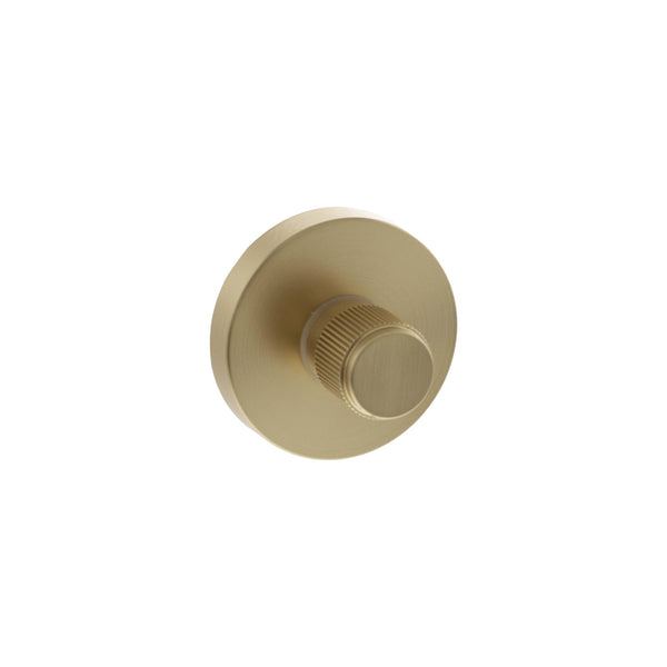 Senza Pari Linear WC Turn and Release on Minimal Round Rose - Satin Brass - SPRLWCSB