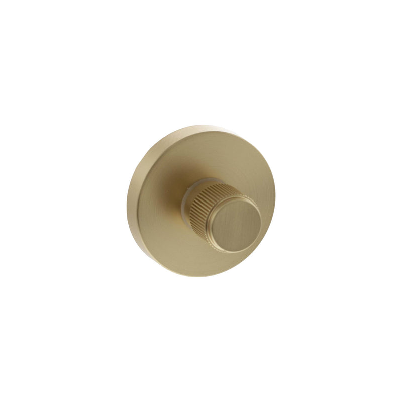 Senza Pari Linear WC Turn and Release on Minimal Round Rose - Satin Brass - SPRLWCSB