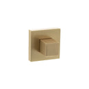 Senza Pari WC Turn and Release on Minimal Square Rose - Satin Brass - SPWCSB - Choice Handles