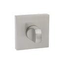 Senza Pari WC Turn and Release *for use with ADBCE* on Flush Square Rose - Satin Nickel - SPWCSN - Choice Handles