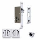 Sliding Lock with Square Privacy Turns Polished Chrome - SQ2308-40-PC - Choice Handles