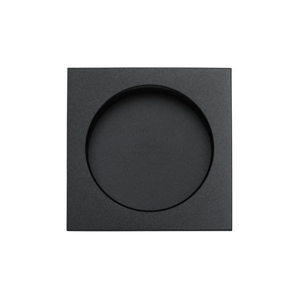 Sliding Square Flush Pull Pair Black Finish - SQ2327-BLK - Choice Handles