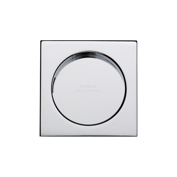 Sliding Square Flush Pull Pair Polished Chrome - SQ2327-PC - Choice Handles