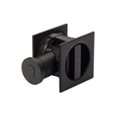 Tubular Lock with Square Privacy Turn &amp; Release Black Matt
 - SQ2801-50-BLK