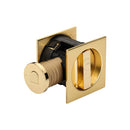 Tubular Lock with Square Privacy Turn & Release Polished Brass - SQ2801-50-PB