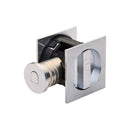 Tubular Lock with Square Privacy Turn & Release Satin Chrome - SQ2801-50-SC