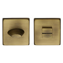 Heritage Brass Thumbturn & Emergency Release  for Bathroom & Bedroom Doors  Antique finish - SQ4043-AT - Choice Handles