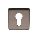 Heritage Brass Euro Profile Cylinder Escutcheon Matt Bronze finish - SQ5004-MB - Choice Handles