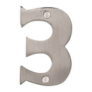 Steel Line Numeral 3 - 3" Steel Line - SS-1560 3-S - Choice Handles