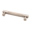 Spira Brass - Knurled Bar Handles Small  - Satin Silver - SB2413SS - Choice Handles