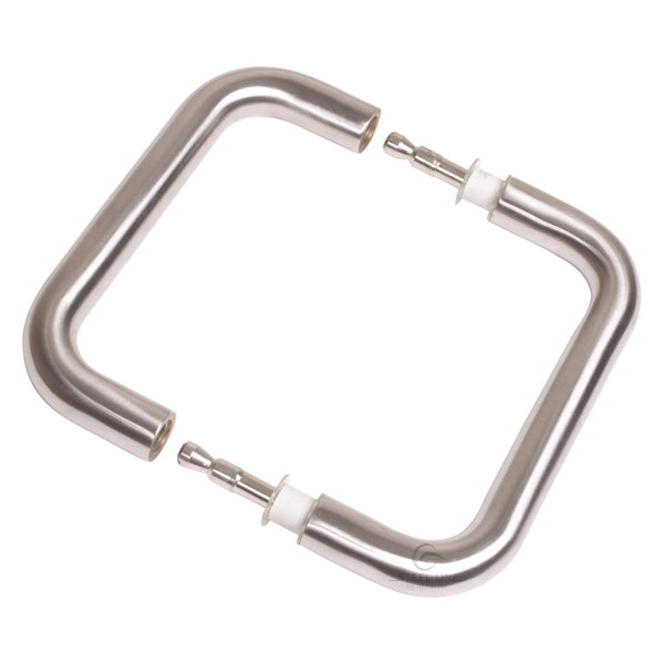 Steel Line Door Pull Handle Back to Back 225mm Satin Stainless Steel finish
 - SS-D190013-S - Choice Handles