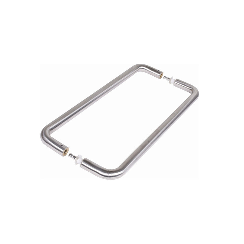 Steel Line Door Pull Handle Back to Back 425mm Satin Stainless Steel finish
 - SS-D190017-S - Choice Handles