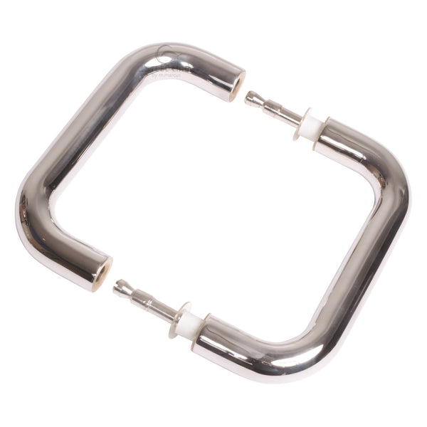 Steel Line Door Pull Handle Back to Back 425mm Polished Stainless Steel finish
 - SS-D220018-P - Choice Handles
