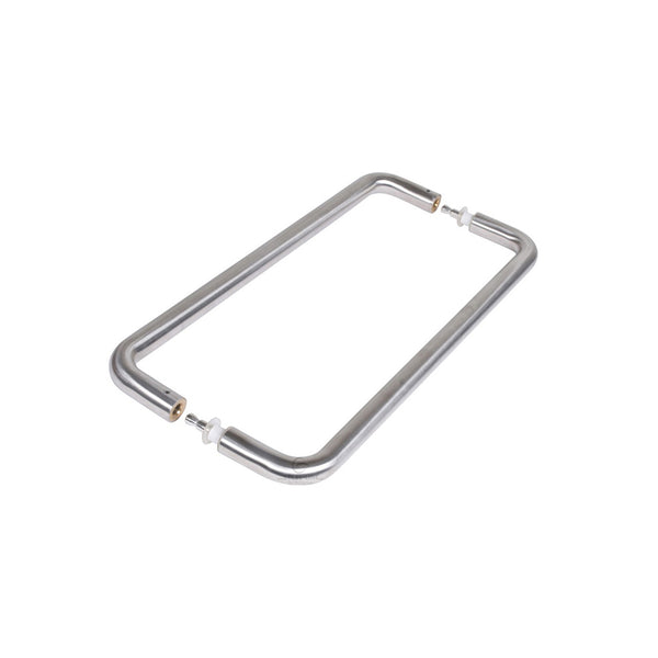 Steel Line Door Pull Handle Back to Back 425mm Satin Stainless Steel finish
 - SS-D220117-S - Choice Handles