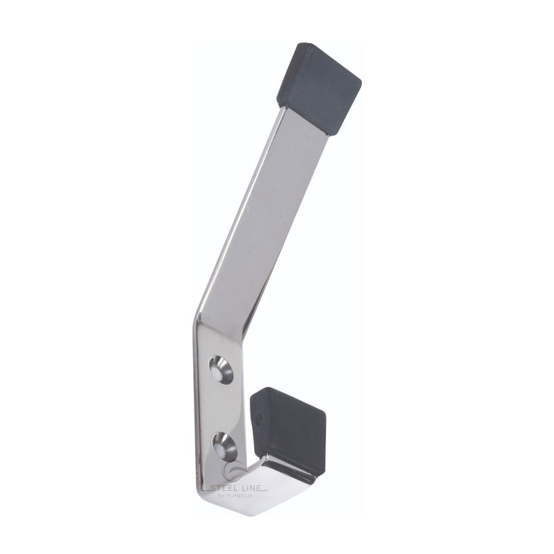 Steel Line Hat &amp; Coat Hook Buffered Polished Stainless Steel finish
 - SS-HOOK006-P - Choice Handles