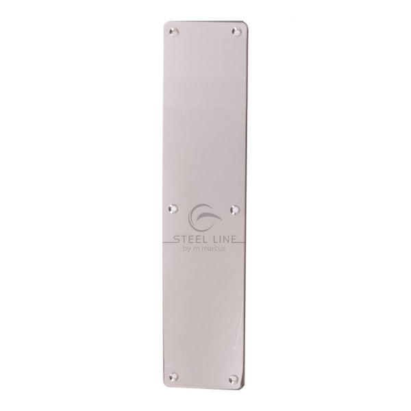 Steel Line Fingerplate Polished Stainless Steel finish - SS-PLATE002-P - Choice Handles