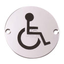 Disabled Symbol Sign - Polished Stainless Steel - SS-SIGN024-P - Choice Handles