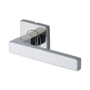 Latitude Lever On Square&nbsp;Rose Polished Finish
 - SS-SQ662-P - Choice Handles
