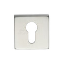 Square Euro&nbsp;Escutcheon Satin Finish
 - SS-SQ891-S - Choice Handles