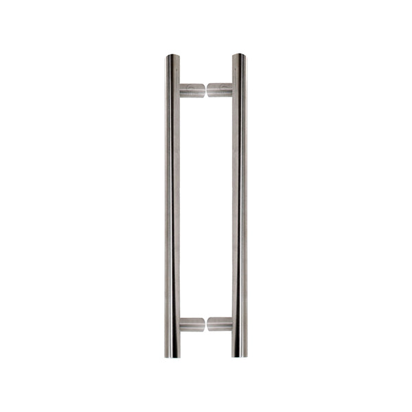 Steel Line Door Pull Handle Back to Back 720mm Satin Stainless Steel finish - SS-T250001R-S - Choice Handles