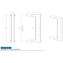 Eurospec - Carlton Pull Handle 300mm - Satin Stainless Steel - SWP1134/300SSS - Choice Handles