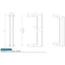 Eurospec - Carlton Pull Handle 450mm - Satin Stainless Steel - SWP1134/450SSS - Choice Handles