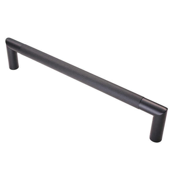 Eurospec - Mitred Knurled Pull Handle 300mm - Matt Black - SWP1169/300MB