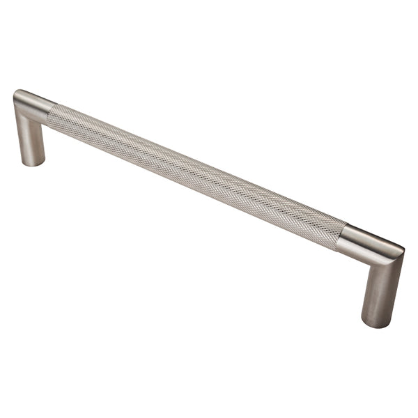 Eurospec - Mitred Knurled Pull Handle 300mm - Satin Stainless Steel - SWP1169/300SSS