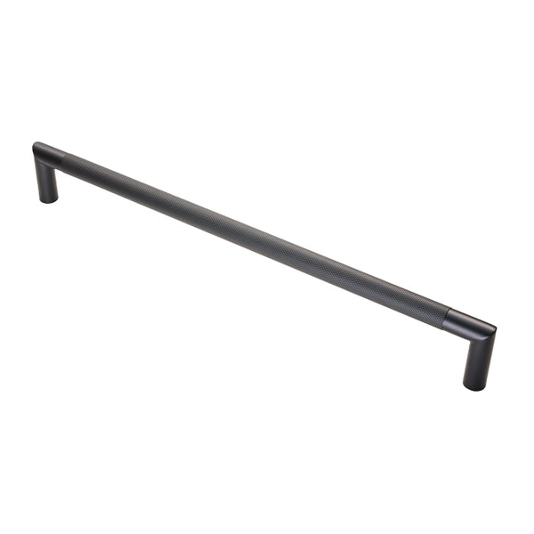 Eurospec - Mitred Knurled Pull Handle 450mm - Matt Black - SWP1169/450MB
