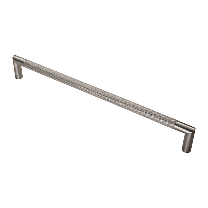 Eurospec - Mitred Knurled Pull Handle 450mm - Satin Stainless Steel - SWP1169/450SSS