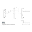 Serozzetta - Serozzetta Equi Lever on Lock Backplate - Polished Chrome - SZM371CP - Choice Handles