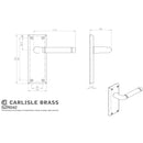 Serozzetta - Serozzetta Quaranta Lever on Latch Backplate - Polished Nickel / Satin Nickel - SZR042PNSN - Choice Handles