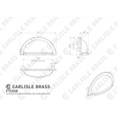 Carlisle Brass - Ftd Oxford Cup Pull 76mm C/C - Gun Metal - FTD558GM - Choice Handles