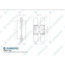 Eurospec - Ceam 3D Concealed Hinge 1129 - Champagne - CI001129VCH00 - Choice Handles