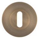 Eclipse Ultimate 304 Stainless Standard Keyway Escutcheon - Matt Antique Brass - 34374 - Choice Handles