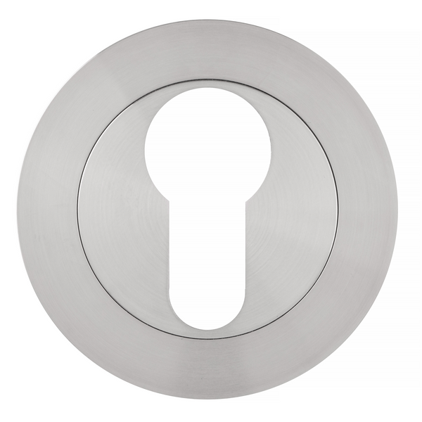 Eclipse Ultimate 304 Stainless Euro Profile Escutcheon - Satin Stainless Steel - 34381