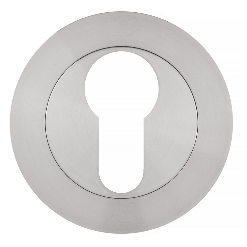 Eclipse Ultimate 304 Stainless Euro Profile Escutcheon - Satin Stainless Steel - 34381