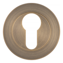 Eclipse Ultimate 304 Stainless Euro Profile Escutcheon - Satin Brass - 34385 - Choice Handles