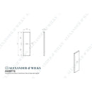 Alexander and Wilks - Rectangular Cabinet Knob Backplate - Antique Brass - AWBP76AB - Choice Handles