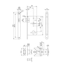 Eurospec - Din Latch-Satin Stainless Steel-Radius-55mm - Stainless Steel - DLX0055LSSS/R - Choice Handles