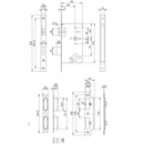 Eurospec - DIN Euro Sashlock-Satin Stainless Steel-60mm-Square - Stainless Steel - DLX7260EPSSS - Choice Handles