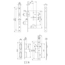 Eurospec - DIN Euro Sashlock-Satin Stainless Steel-55mm-Square - Stainless Steel - DLX7255EPSSS - Choice Handles