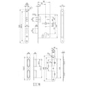 Eurospec - DIN Euro Sashlock-Satin Stainless Steel-55mm-Radius - Stainless Steel - DLX7255EPSSS/R - Choice Handles