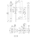 Eurospec - DIN Euro Nightlatch-Satin Stainless Steel-Radius-60mm - Stainless Steel - DLX7260NLSSS/R - Choice Handles
