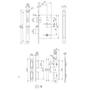 Eurospec - DIN Bathroom Lock-Satin Stainless Steel-60mm-Radius - Stainless Steel - DLX7860WCSSS/R - Choice Handles