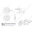 Alexander & Wilks - Accessible Thumbturn and Emergency Release - Dark Bronze PVD - AW799DBZPVD - Choice Handles