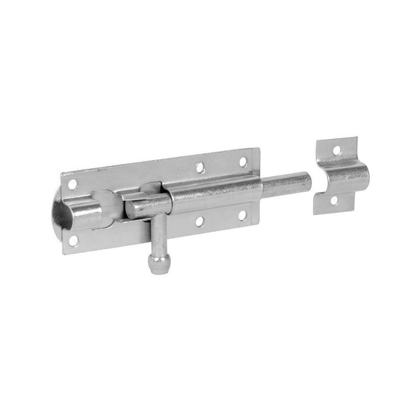 Spira Brass - Iron Barrel Bolt - Straight 6"  - Zinc - 8563 - Choice Handles